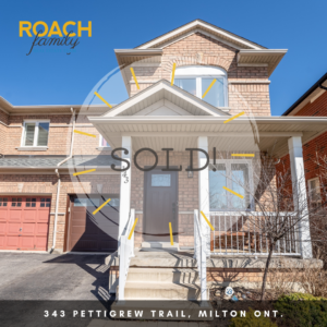 Semi detached home for sale in Milton is Sold
